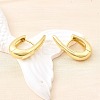 Brass Teardrop Hoop Earrings EJEW-Z121-09G-3