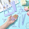 2 Layers Hanger Style Acrylic Earring Storage Display Rack ST-CJ0034-01A-4