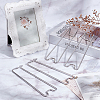 201 Stainless Steel Picture Frame Stand AJEW-WH0651-43B-4