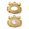 304 Stainless Steel Pave Natural White Shell Pendants STAS-C122-21B-02G-1