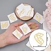 Olycraft 9Pcs 9 Styles Nickel Self-adhesive Picture Stickers DIY-OC0004-27-2