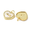 Valentine"s Day Brass Micro Pave Clear Cubic Zirconia Pendants KK-B083-41D-G-2