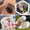 Half Round ABS Plastic Cabochons FIND-TAC0038-08C-8