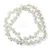 Electroplate Glass Beads Strands EGLA-D030-17N-2