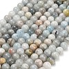 Natural Aquamarine Beads Strands G-F591-29A-10mm-02-2