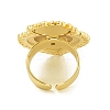 Brass Open Cuff Rings for Women RJEW-U011-01G-3