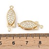 Brass Micro Pave Clear Cubic Zirconia Box Clasps KK-L255-02G-01-3