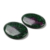 Natural Ruby Worry Stone for Anxiety Therapy G-B036-01O-3