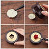 Beech Handle Wax Sealing Stamp Melting Brass Spoon TOOL-CP0001-11-6