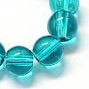 Baking Paint Transparent Glass Round Bead Strands DGLA-Q022-6mm-03-2