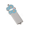 304 Stainless Steel Light Blue Enamel Connector Charms STAS-P377-16P-C-2