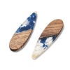 Resin and Walnut Pendants FIND-R051-14H-2