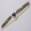 Natural & Dyed Imperial Jasper  Braided Bead Bracelets for Women FH7379-7-1