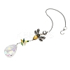 Crystal and Alloy Rhinestones Steel Wire Pendant Decorations HJEW-R050-03AGP-4