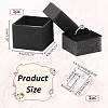 Anti-Tarnish 1Pc Rhodium Plated 925 Sterling Silver Open Cuff Ring Findings FIND-NB0004-89-2