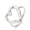 Non-Tarnish 201 Stainless Steel Open Cuff Ring RJEW-E063-51P-1