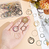 120Pcs 12 Styles 316 Surgical Stainless Steel Hoop Earring Findings STAS-UN0053-46-4