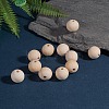 Natural Unfinished Wood Beads WOOD-S651-20mm-LF-4