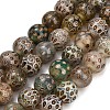 Tibetan Style dZi Beads Strands GG-NH0001-A03-8MM-2