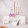100Pcs 5 Style Cardboard Jewelry Display Cards CDIS-SZ0001-20-6