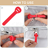 24Pcs 4 Colors PVC Zipper Pull Tabs PVC-GF0001-02A-01-5