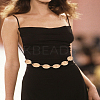 1Pc Alloy Oval Link Chain Belts AJEW-LP0007-43G-3