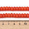 Opaque Solid Color Glass Beads Strands GLAA-ZX008-8mm-18M-4