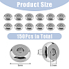 150Pcs 304 Stainless Steel Spacer Beads STAS-DC0015-84-2