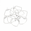 Tarnish Resistant 304 Stainless Steel Wire Pendants STAS-S103-03-1