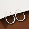304 Stainless Steel Teardrop Dangle Earrings EJEW-S272-05P-1