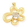 Rack Plating Brass Pendants ZIRC-L100-152G-2