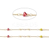 Handmade Eco-friendly Brass Flat Round & Bar Link Chain CHC-E025-16G-2