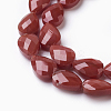 Opaque Solid Color Glass Beads Strands GLAA-E405-02B-H-1