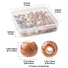 68Pcs 9 Colors Handmade Porcelain Beads PORC-FS0001-23B-4