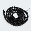 Natural Black Spinel Beads Strands X-G-E366-07-4mm-3