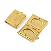 Brass Locket Pendants for Teachers' Day KK-M041-07G-2