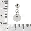 Anti-Tarnish 304 Stainless Steel Pendants STAS-H216-69P-3