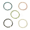 Natural Gemstone & Synthetic Hematite Non-magnetic Beaded Stretch Bracelets for Women BJEW-JB13940-3