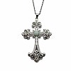 Vintage sparkling Alloy Rhinestone Cross Pendants Necklaces for Women IL0019-11-1