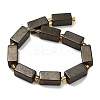 Natural Gold Pyrite/Golden Pyrite Beads Strands G-F833-C01-02-3