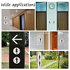 2 Sets 2 Style 201 Stainless Steel Toilet Signs DIY-UN0001-87-6