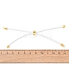 Adjustable Round Braided Microfiber Leather Cord Bracelet Making KK-CBAC260-01G-30-3