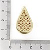 Rack Plating Brass Micro Pave Clear Cubic Zirconia Pendants KK-H474-18G-12-3