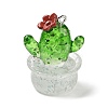 Transparent Resin Plant Pendants LS-RESI-Z028-04A-1