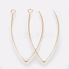 Ion Plating(IP) 304 Stainless Steel Earring Hooks X-STAS-K184-05-01G-A-1