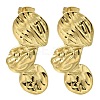 Ion Plating(IP) 304 Stainless Steel Nuggets Stud Earrings EJEW-I312-03G-1