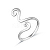 Boho Adjustable Brass Twisted Wire Wrapped Long Toe Rings FS-WG2F3DA-02-2