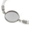 Faux Suede Double Cord Bracelet Making LS-STAS-M084-10P-04-2