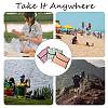Portable Tartan Patern Non Woven Picnic Mat JX572A-01-7