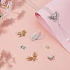 20Pcs 5 Style Brass Filigree Pendants KK-SC0001-95-5